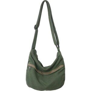 Youjare Canvas Messenger Bag Large Hobo Crossbody Shoulder Tote for Women